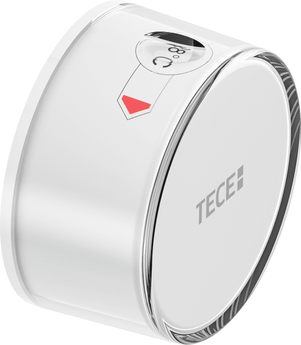 Obrázek TECE shower toilet control knob temperature, plastic white #9820361