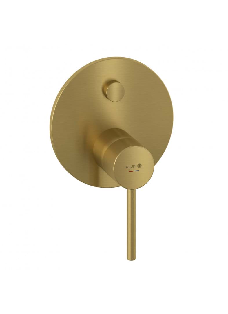 KLUDI BOZZ podomítková vanová a sprchová jednopáková baterie #38759N076 - Brushed Gold