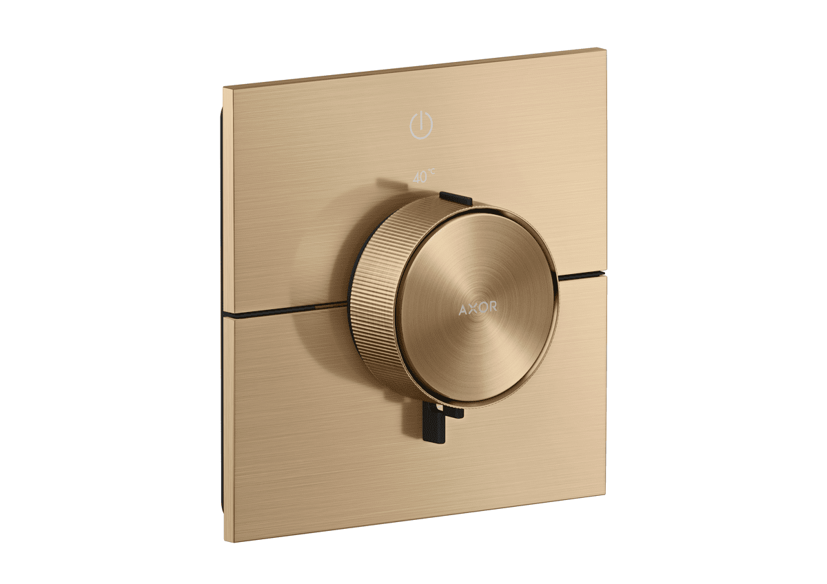 HANSGROHE AXOR ShowerSelect ID Termostat pod omítku, hranatá verze, pro 1 spotřebič #36757140 - kartáčovaný bronz