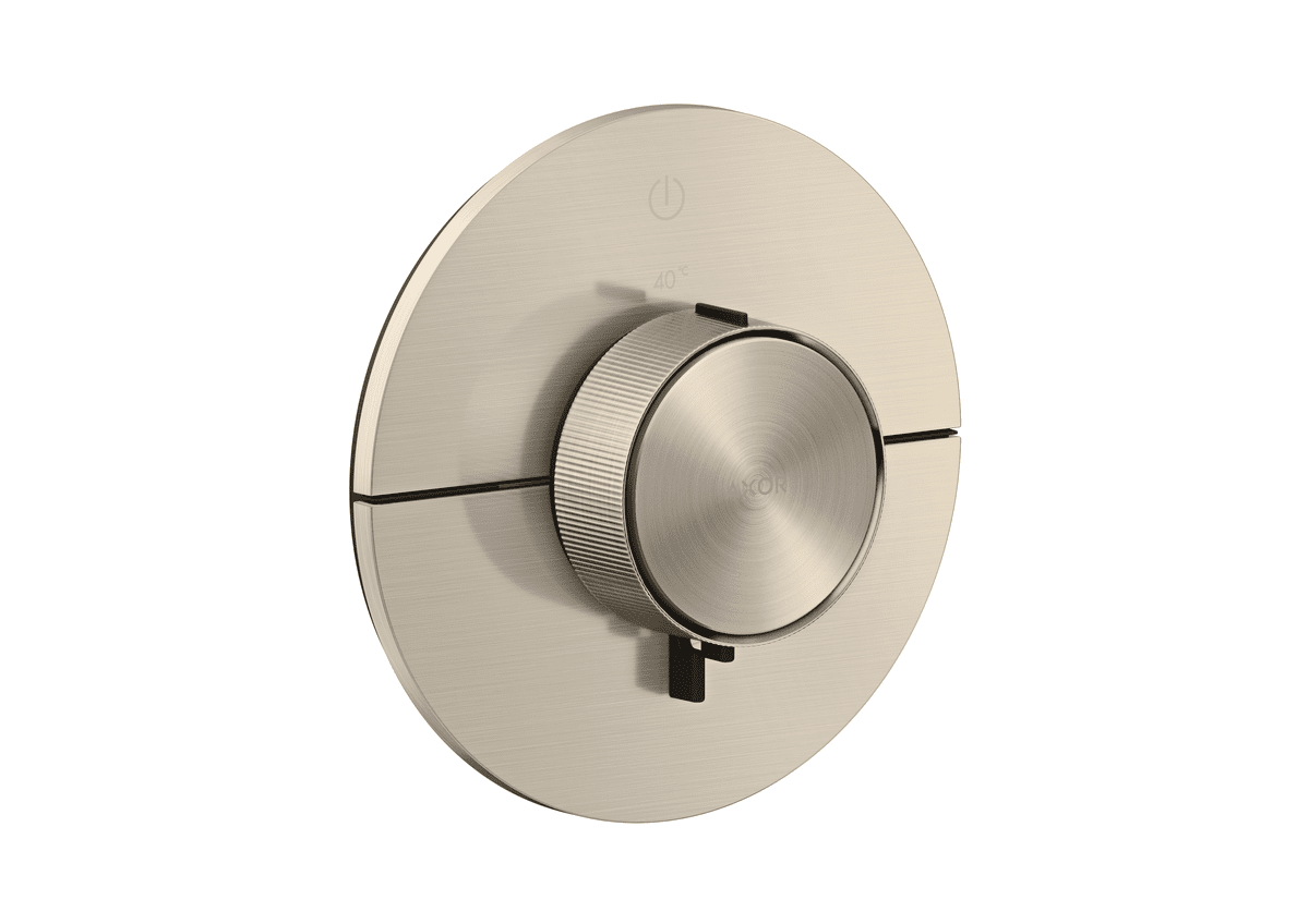 HANSGROHE AXOR ShowerSelect ID Termostat pod omítku, kulatá verze, pro 1 spotřebič #36756820 - kartáčovaný nikl