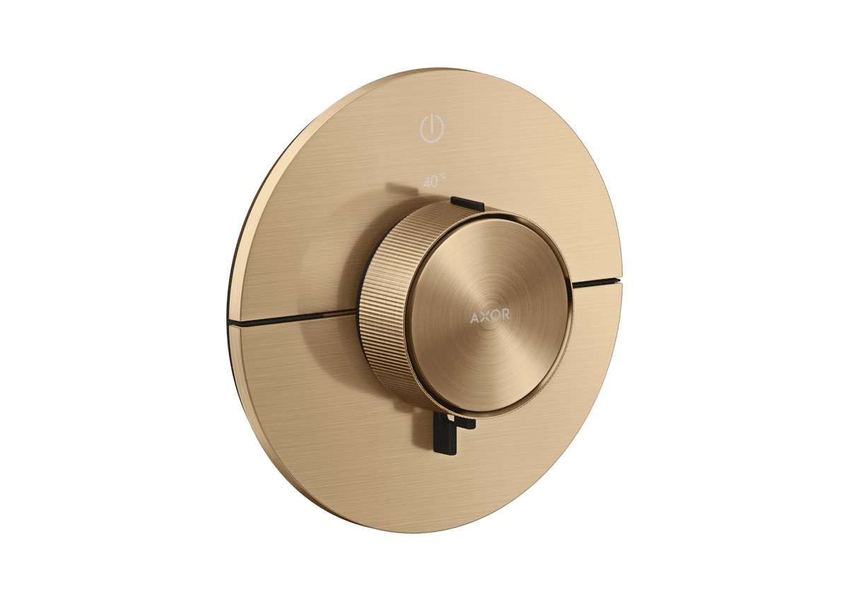 HANSGROHE AXOR ShowerSelect ID Termostat pod omítku, kulatá verze, pro 1 spotřebič #36756140 - kartáčovaný bronz