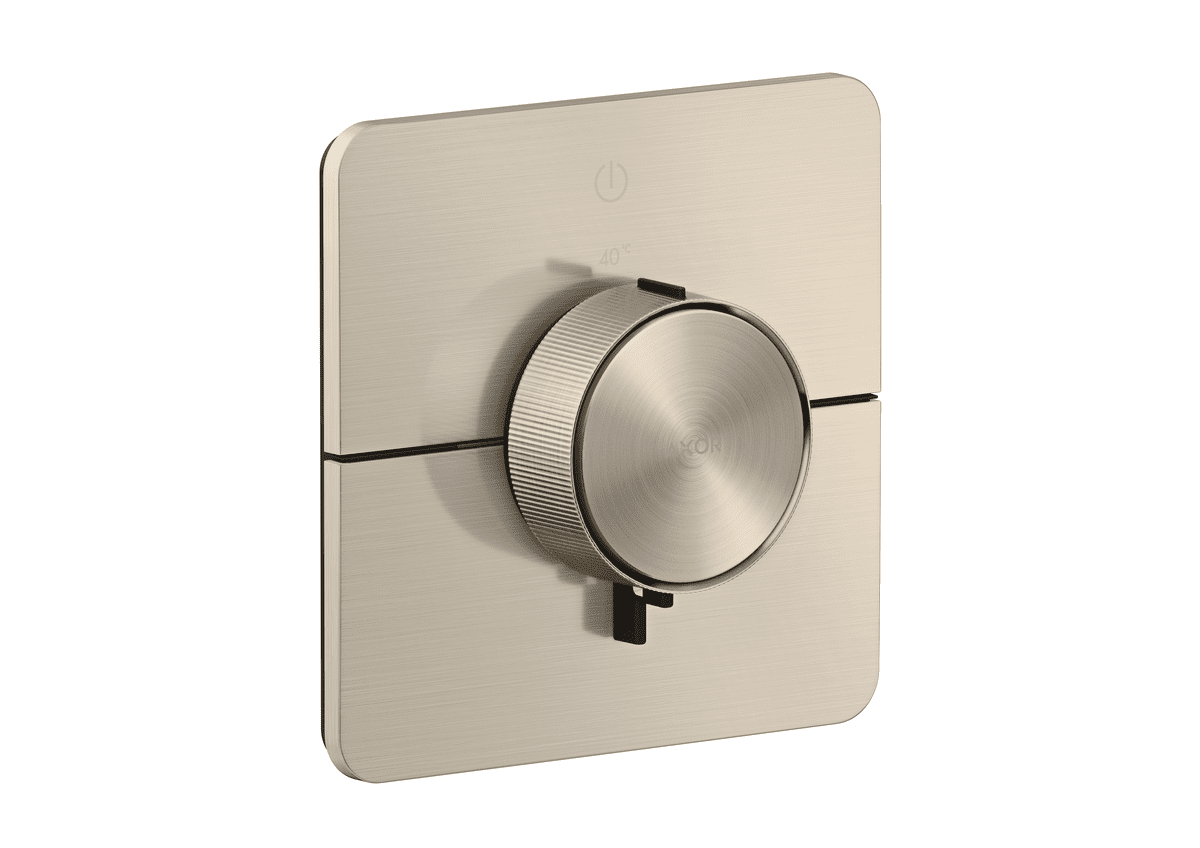 HANSGROHE AXOR ShowerSelect ID Termostat pod omítku, softsquare, pro 1 spotřebič #36758820 - kartáčovaný nikl