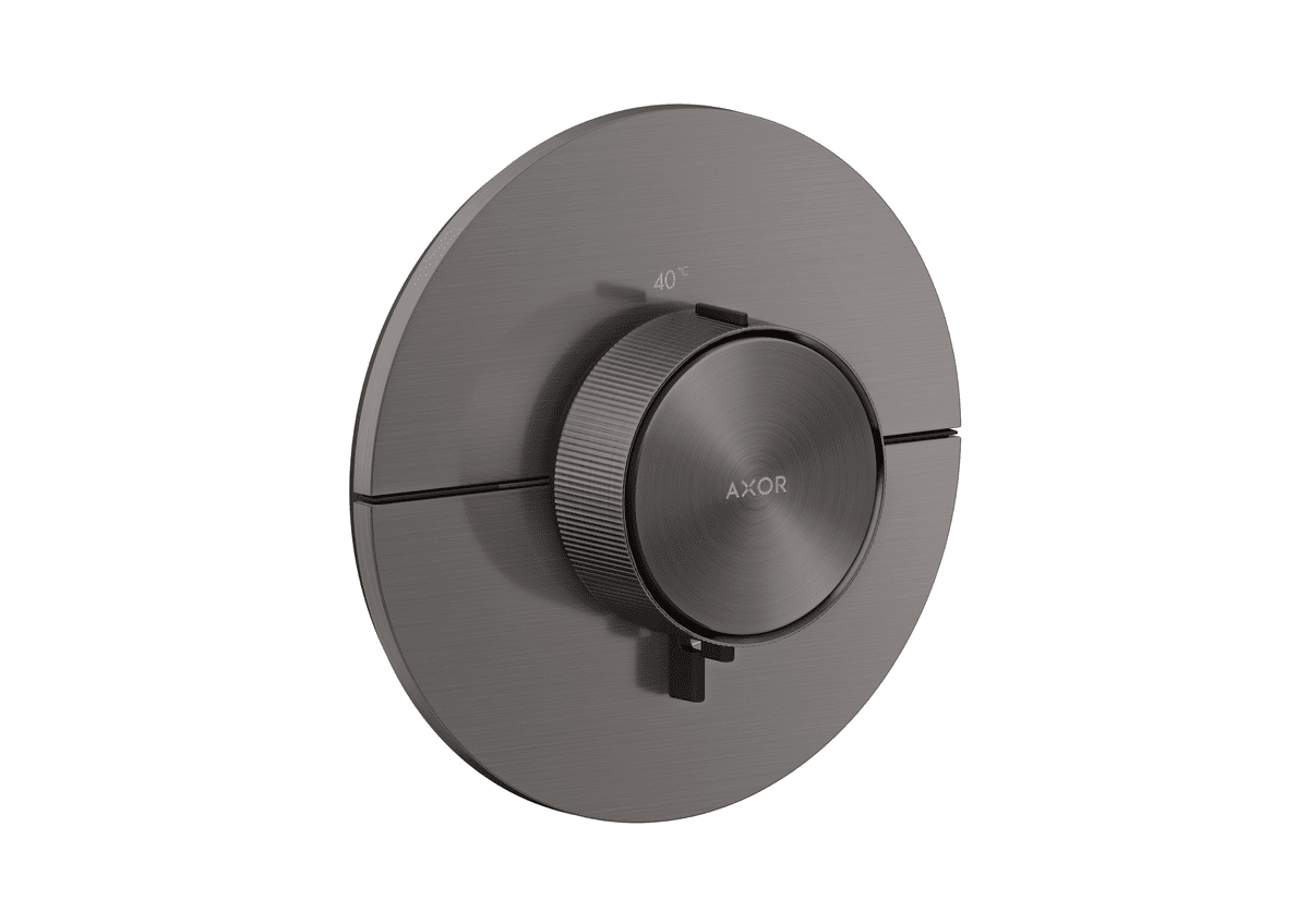 HANSGROHE AXOR ShowerSelect ID Termostat HighFlowpod omítku, kulatá verze #36759340 - kartáčovaný černý chrom