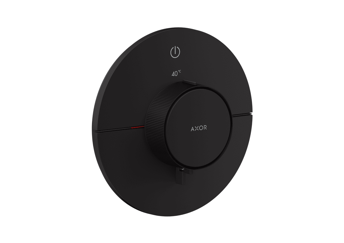 HANSGROHE AXOR ShowerSelect ID Termostat pod omítku, kulatá verze, pro 1 spotřebič #36756670 - matná černá