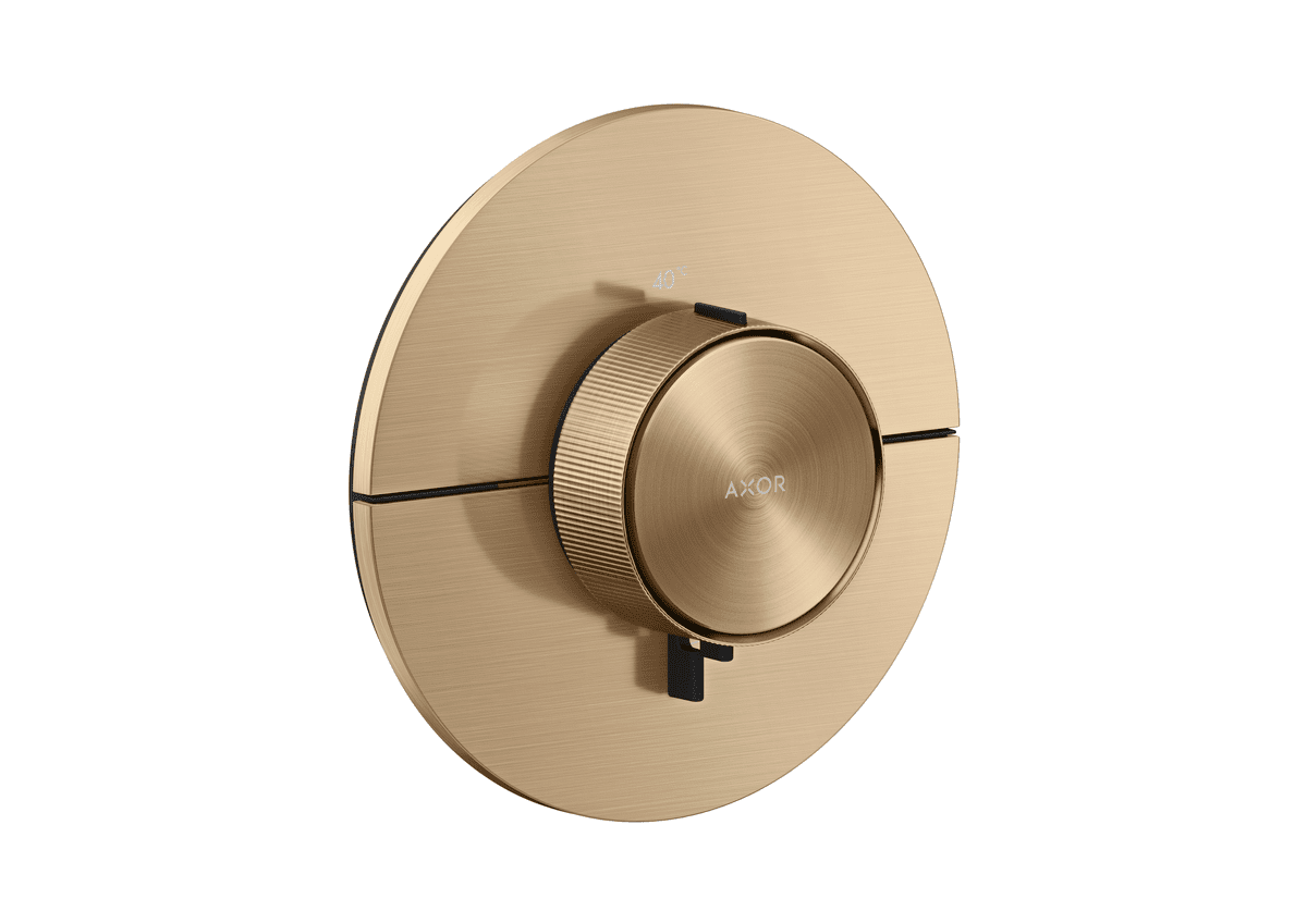 HANSGROHE AXOR ShowerSelect ID Termostat HighFlowpod omítku, kulatá verze #36759140 - kartáčovaný bronz
