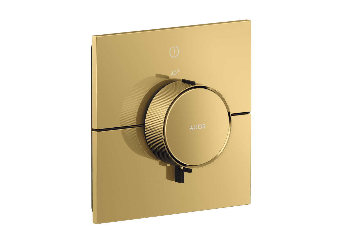 HANSGROHE AXOR ShowerSelect ID Termostat pod omítku, hranatá verze, pro 1 spotřebič #36757990 - leštěný vzhled zlata