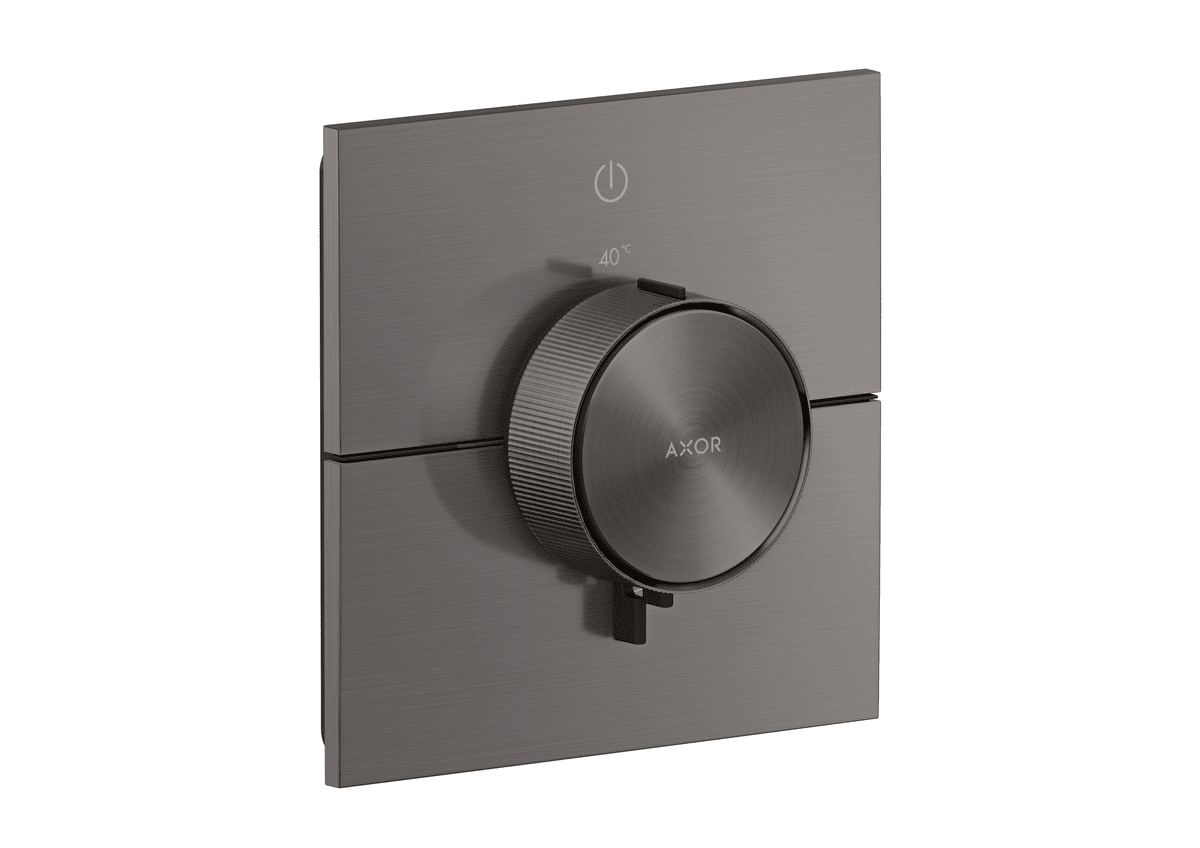 HANSGROHE AXOR ShowerSelect ID Termostat pod omítku, hranatá verze, pro 1 spotřebič #36757340 - kartáčovaný černý chrom