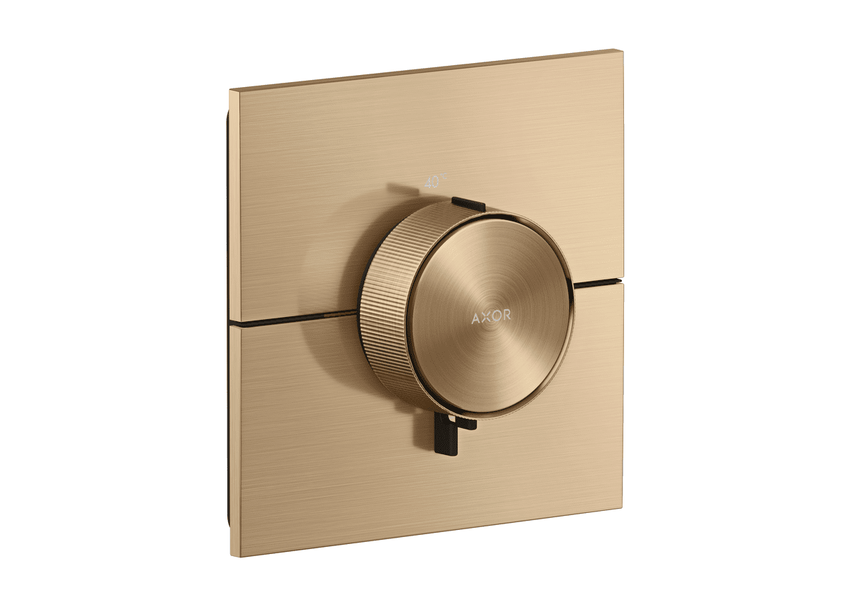 HANSGROHE AXOR ShowerSelect ID Termostat HighFlow pod omítku, hranatá verze #36774140 - kartáčovaný bronz