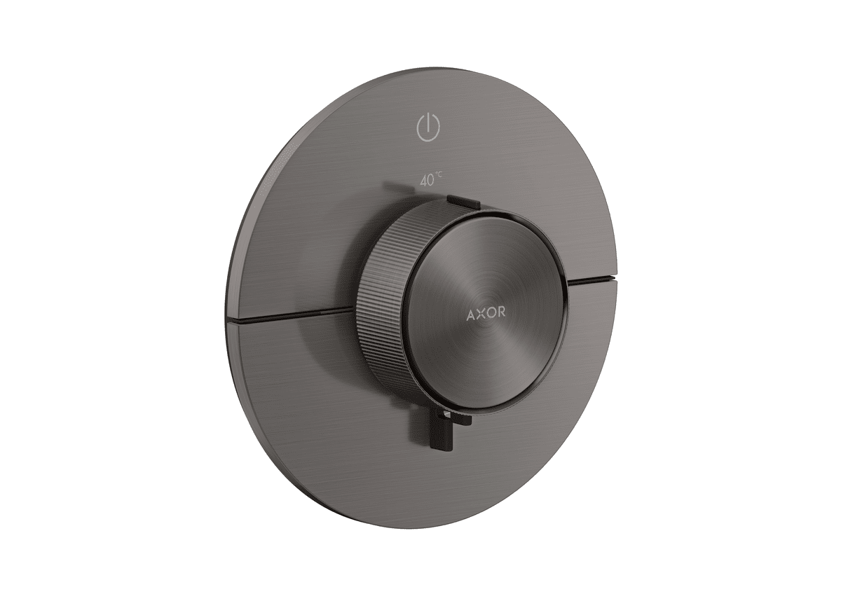 HANSGROHE AXOR ShowerSelect ID Termostat pod omítku, kulatá verze, pro 1 spotřebič #36756340 - kartáčovaný černý chrom