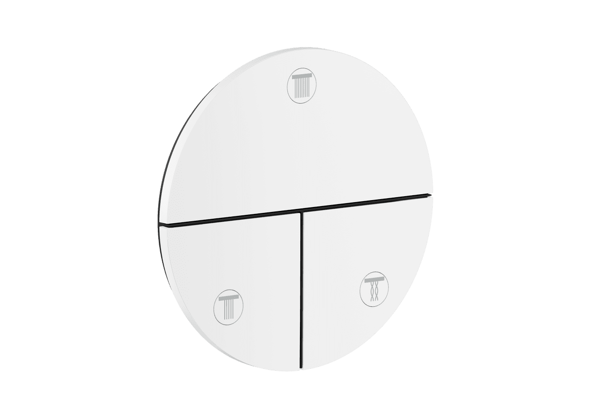 HANSGROHE AXOR ShowerSelect ID Ventil pod omítku, kulatá verze, pro 3 spotřebiče #36779700 - matná bílá