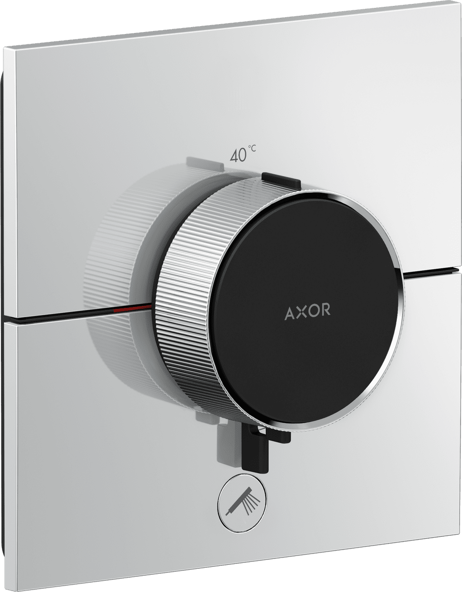 HANSGROHE AXOR ShowerSelect ID Termostat HighFlowpod omítku, hranatá verze, pro 1 spotřebič a další výtok #36777000 - chrom
