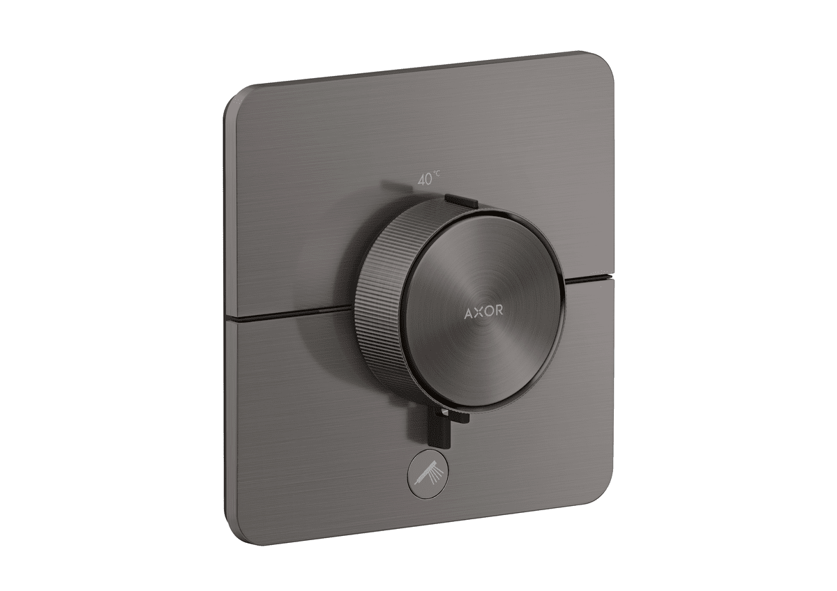 HANSGROHE AXOR ShowerSelect ID Termostat HighFlow pod omítku, softsquare, pro 1 spotřebič a další výtok #36778340 - kartáčovaný černý chrom