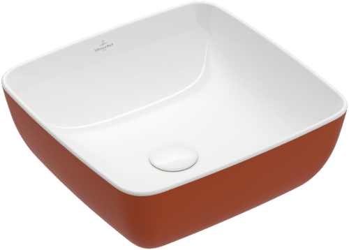 VILLEROY BOCH Umyvadlo na desku Artis, 410 x 410 x 130 mm, rezavé, bez přepadu #417841BCW8