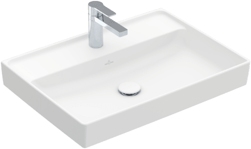 VILLEROY BOCH Umyvadlo Collaro, 650 x 470 x 160 mm, Stone White CeramicPlus, bez přepadu #4A3366RW