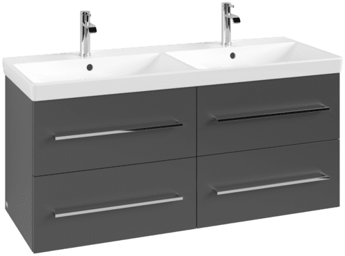 VILLEROY BOCH Avento toaletní skříňka, 4 výsuvy, 1180 x 514 x 484 mm, grafitová barva #A89300VR