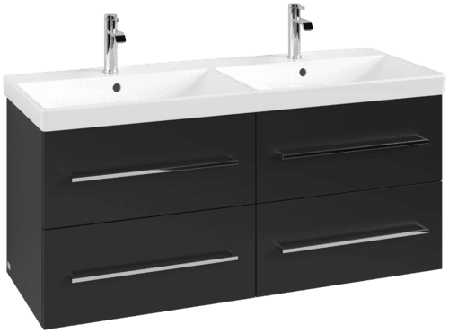 VILLEROY BOCH Avento toaletní skříňka, 4 výsuvy, 1180 x 514 x 484 mm, Volcano Black #A89300VL