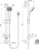 Obrázek IDEAL STANDARD Idealrain sprchový set, tyč 60cm B9503AA chrom