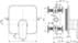 Obrázek IDEAL STANDARD Podomítková sprchová baterie Tesi #A6585AA - chrom