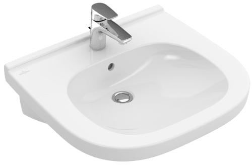 VILLEROY BOCH ViCare umyvadlo ViCare, 600 x 550 x 195 mm, bílé Alpine AntiBac CeramicPlus, bez přepadu #411961T2