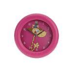 Obrázek Nástěnné hodiny, průměr 26 cm, motiv žirafa, růžové

