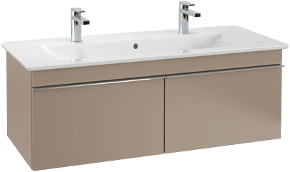 VILLEROY BOCH Venticello toaletní skříňka, 2 výsuvy, 1153 x 420 x 502 mm, Volcano Black / Volcano Black #A93801VL