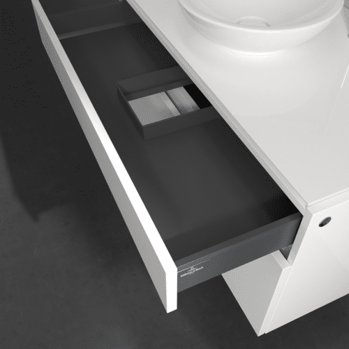 VILLEROY BOCH Legato toaletní skříňka, s osvětlením, 2 výsuvy, 1000 x 550 x 500 mm, lesklá bílá / lesklá bílá #B572L0DH, obrázek 6