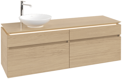 VILLEROY BOCH Legato toaletní skříňka, s osvětlením, 4 výsuvy, 1600 x 550 x 500 mm, severský dub / severský dub #B596L0VJ