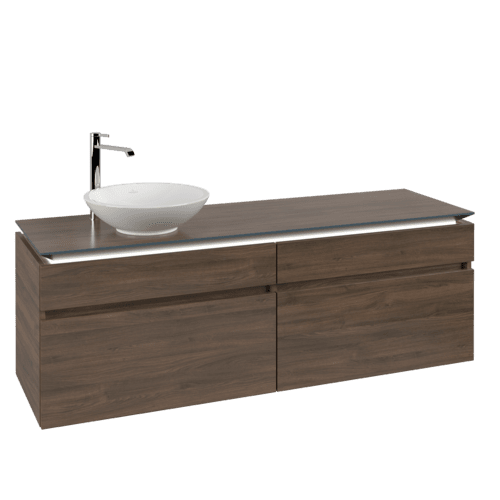VILLEROY BOCH Legato toaletní skříňka, s osvětlením, 4 výsuvy, 1600 x 550 x 500 mm, Arizona Oak / Arizona Oak #B596L0VH