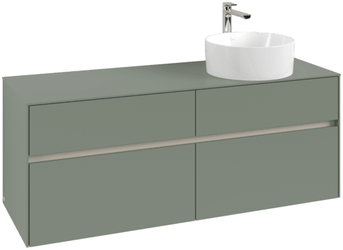 VILLEROY BOCH Toaletní skříňka Collaro, 4 výsuvy, 1400 x 548 x 500 mm, Soft Green / Soft Green #C04700AF