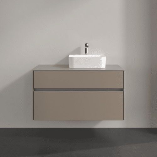 VILLEROY BOCH Toaletní skříňka Collaro, s osvětlením, 2 výsuvy, 1000 x 548 x 500 mm, taupe / taupe #C096B0VM, obrázek 3