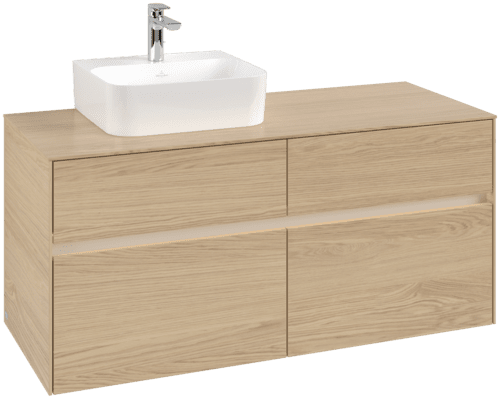 VILLEROY BOCH Toaletní skříňka Collaro, s osvětlením, 4 výsuvy, 1200 x 548 x 500 mm, severský dub / severský dub #C098B0VJ