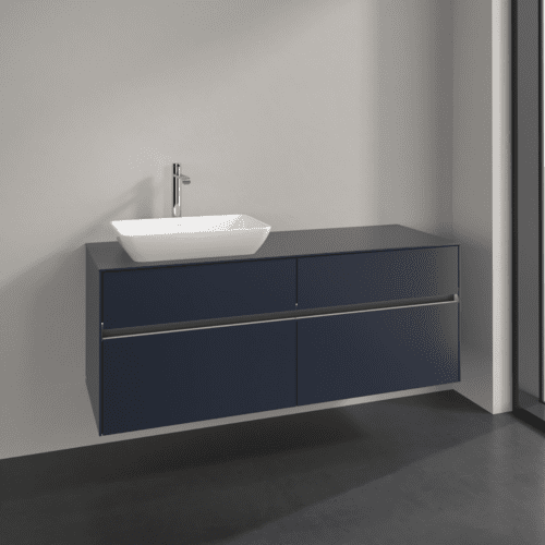 VILLEROY BOCH Toaletní skříňka Collaro, s osvětlením, 4 výsuvy, 1400 x 548 x 500 mm, Marine Blue / Marine Blue #C117B0VQ, obrázek 2