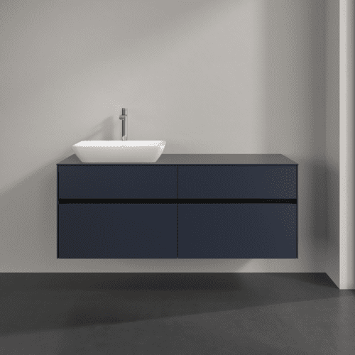 VILLEROY BOCH Toaletní skříňka Collaro, s osvětlením, 4 výsuvy, 1400 x 548 x 500 mm, Marine Blue / Marine Blue #C117B0VQ, obrázek 3