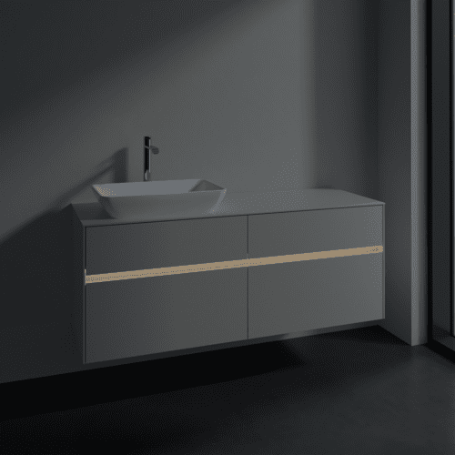 VILLEROY BOCH Toaletní skříňka Collaro, s osvětlením, 4 výsuvy, 1400 x 548 x 500 mm, Cashmere Grey / Cashmere Grey #C117B0VN, obrázek 5