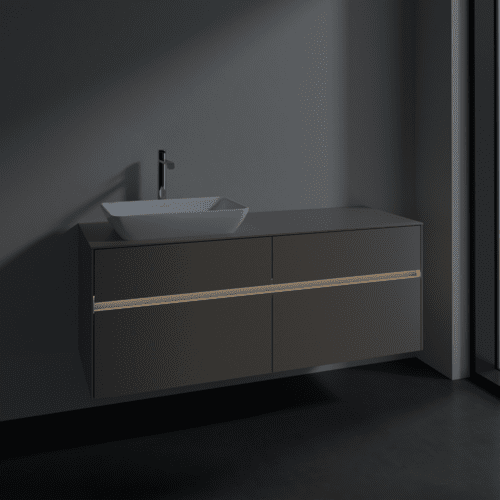 VILLEROY BOCH Toaletní skříňka Collaro, s osvětlením, 4 výsuvy, 1400 x 548 x 500 mm, taupe / taupe #C117B0VM, obrázek 5