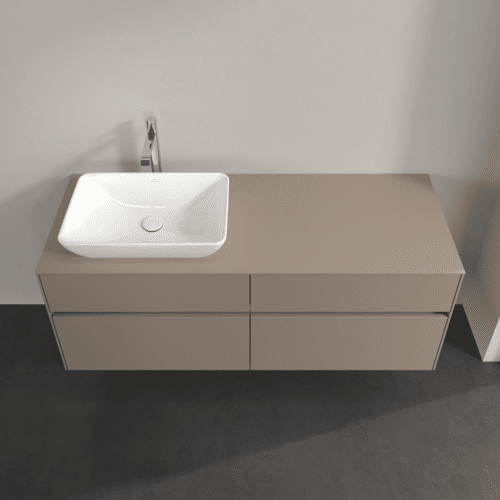 VILLEROY BOCH Toaletní skříňka Collaro, s osvětlením, 4 výsuvy, 1400 x 548 x 500 mm, taupe / taupe #C117B0VM, obrázek 4