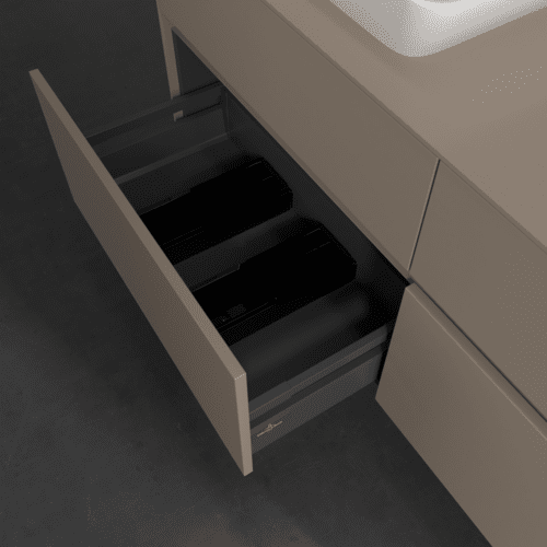VILLEROY BOCH Toaletní skříňka Collaro, s osvětlením, 4 výsuvy, 1400 x 548 x 500 mm, taupe / taupe #C117B0VM, obrázek 7