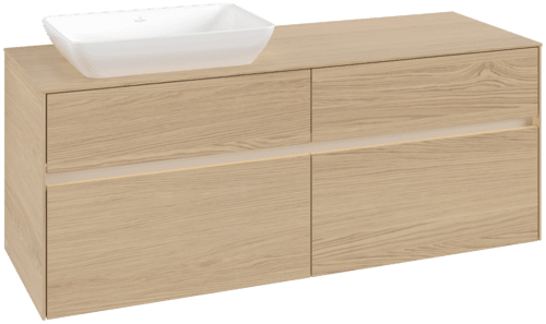 VILLEROY BOCH Toaletní skříňka Collaro, s osvětlením, 4 výsuvy, 1400 x 548 x 500 mm, severský dub / severský dub #C117B0VJ