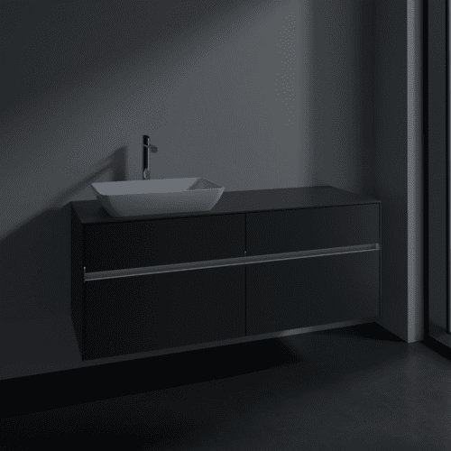 VILLEROY BOCH Collaro toaletní skříňka, s osvětlením, 4 výsuvy, 1400 x 548 x 500 mm, Grafit / Grafit #C117B0VR, obrázek 5