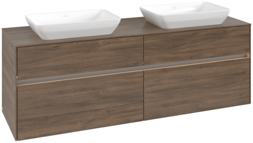 VILLEROY BOCH Toaletní skříňka Collaro, s osvětlením, 4 výsuvy, 1600 x 548 x 500 mm, Arizona Oak / Arizona Oak #C123B0VH