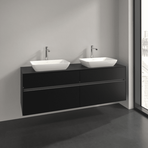 VILLEROY BOCH Toaletní skříňka Collaro, s osvětlením, 4 výsuvy, 1600 x 548 x 500 mm, Volcano Black / Volcano Black #C123B0VL, obrázek 2
