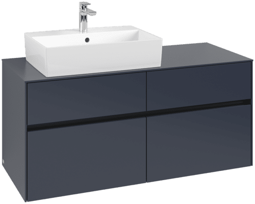 VILLEROY BOCH Toaletní skříňka Collaro, s osvětlením, 4 výsuvy, 1200 x 548 x 500 mm, Marine Blue / Marine Blue #C129B0VQ