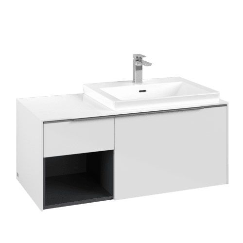 VILLEROY BOCH Subway 3.0 Vanity unit, 2 výsuvy, 1001 x 423 x 516 mm, Brilliant White / Brilliant White #C57100VE