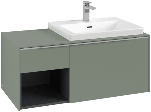 VILLEROY BOCH Subway 3.0 Vanity unit, 2 výsuvy, 1001 x 423 x 516 mm, Soft Green / Soft Green #C57100AF