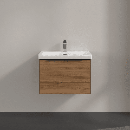 VILLEROY BOCH Subway 3.0 Vanity unit, 1 zásuvka, 622 x 429 x 478 mm, dub Kansas #C57501RH, obrázek 3