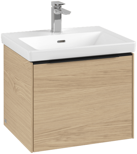 VILLEROY BOCH Subway 3.0 Vanity unit, s osvětlením, 1 zásuvka, 523 x 429 x 448 mm, dub severský #C579L1VJ