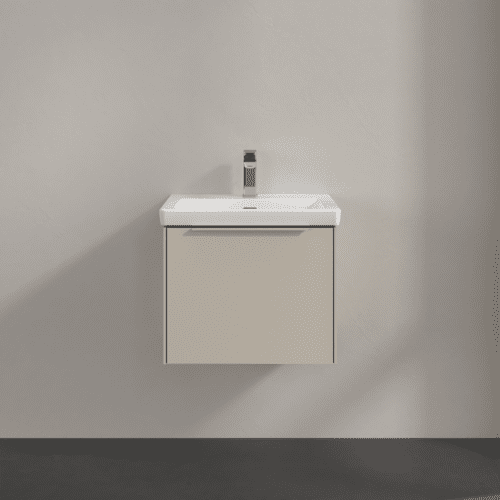 VILLEROY BOCH Subway 3.0 Vanity unit, s osvětlením, 1 zásuvka, 523 x 429 x 448 mm, Cashmere Grey #C579L2VN, obrázek 3