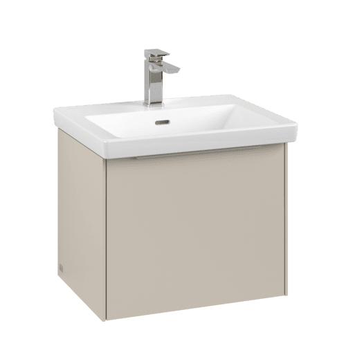VILLEROY BOCH Subway 3.0 Vanity unit, s osvětlením, 1 zásuvka, 523 x 429 x 448 mm, Cashmere Grey #C579L2VN