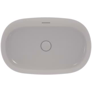 IDEAL STANDARD Mísa Ipalyss 600x380mm, bez otvoru pro baterii, s otvorem pro přepad (štěrbinová) #E1397V9 - Betonově šedá
