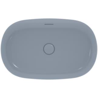 IDEAL STANDARD Ipalyss mísa 600x380mm, bez otvoru pro baterii, s přepadovým otvorem (štěrbinová) #E1397X8 - prášková modrá